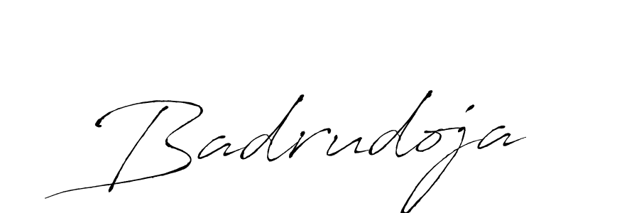 How to make Badrudoja signature? Antro_Vectra is a professional autograph style. Create handwritten signature for Badrudoja name. Badrudoja signature style 6 images and pictures png