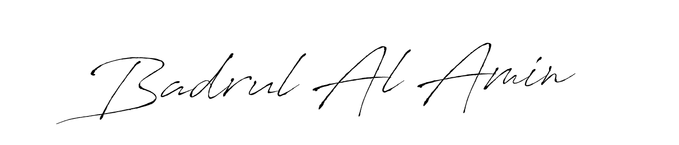 How to make Badrul Al Amin name signature. Use Antro_Vectra style for creating short signs online. This is the latest handwritten sign. Badrul Al Amin signature style 6 images and pictures png