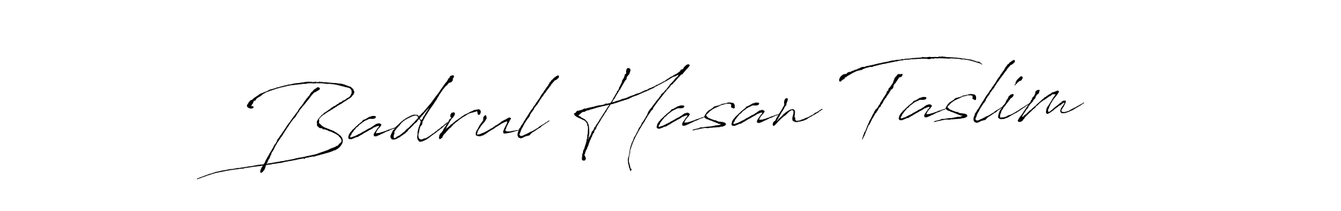 Create a beautiful signature design for name Badrul Hasan Taslim. With this signature (Antro_Vectra) fonts, you can make a handwritten signature for free. Badrul Hasan Taslim signature style 6 images and pictures png