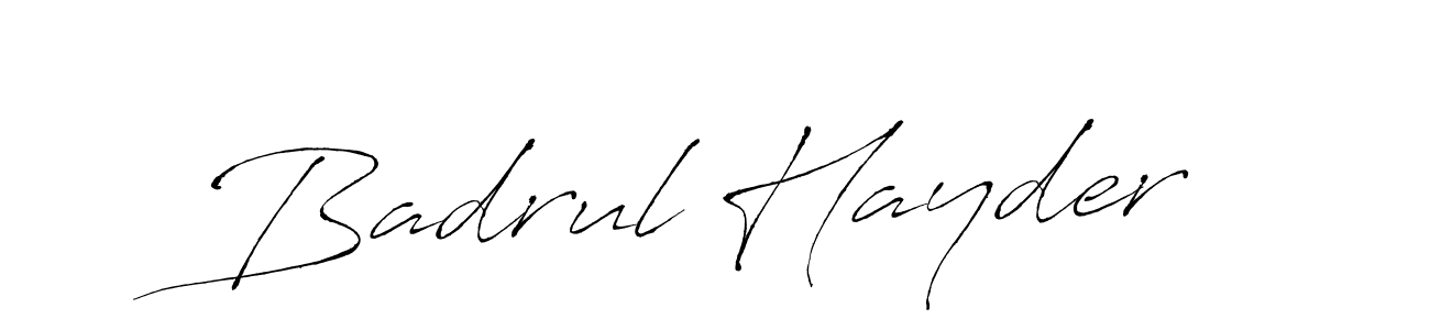Badrul Hayder stylish signature style. Best Handwritten Sign (Antro_Vectra) for my name. Handwritten Signature Collection Ideas for my name Badrul Hayder. Badrul Hayder signature style 6 images and pictures png