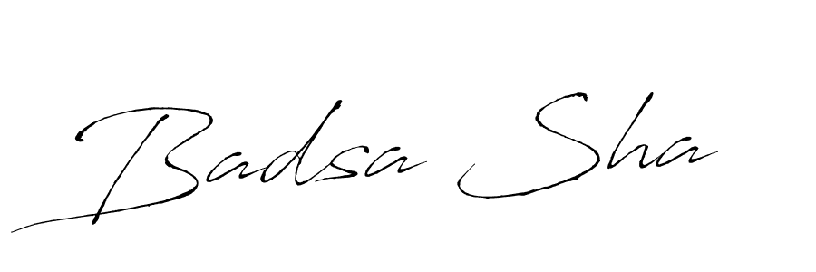 How to make Badsa Sha name signature. Use Antro_Vectra style for creating short signs online. This is the latest handwritten sign. Badsa Sha signature style 6 images and pictures png