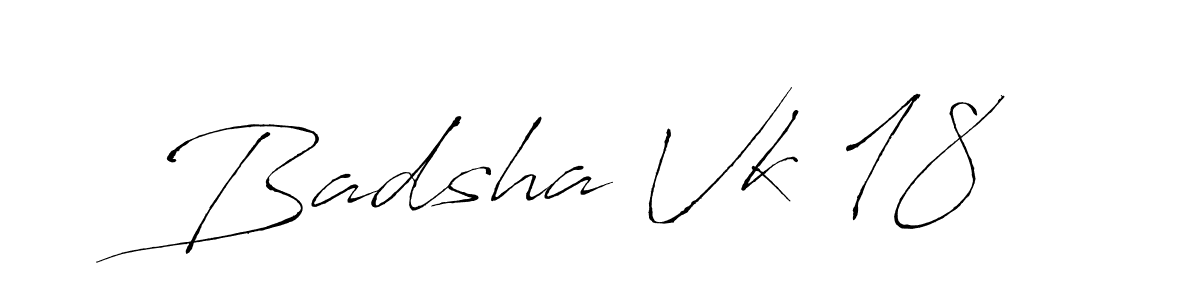 The best way (Antro_Vectra) to make a short signature is to pick only two or three words in your name. The name Badsha Vk 18 include a total of six letters. For converting this name. Badsha Vk 18 signature style 6 images and pictures png