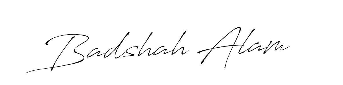 Badshah Alam stylish signature style. Best Handwritten Sign (Antro_Vectra) for my name. Handwritten Signature Collection Ideas for my name Badshah Alam. Badshah Alam signature style 6 images and pictures png