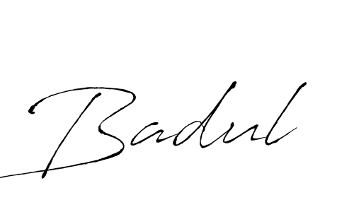 Make a beautiful signature design for name Badul. With this signature (Antro_Vectra) style, you can create a handwritten signature for free. Badul signature style 6 images and pictures png