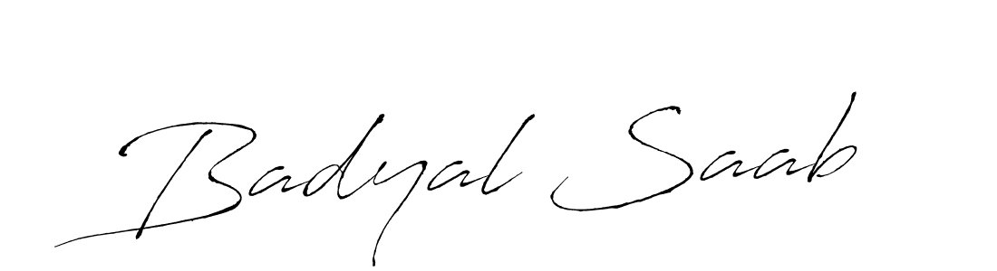 Badyal Saab stylish signature style. Best Handwritten Sign (Antro_Vectra) for my name. Handwritten Signature Collection Ideas for my name Badyal Saab. Badyal Saab signature style 6 images and pictures png