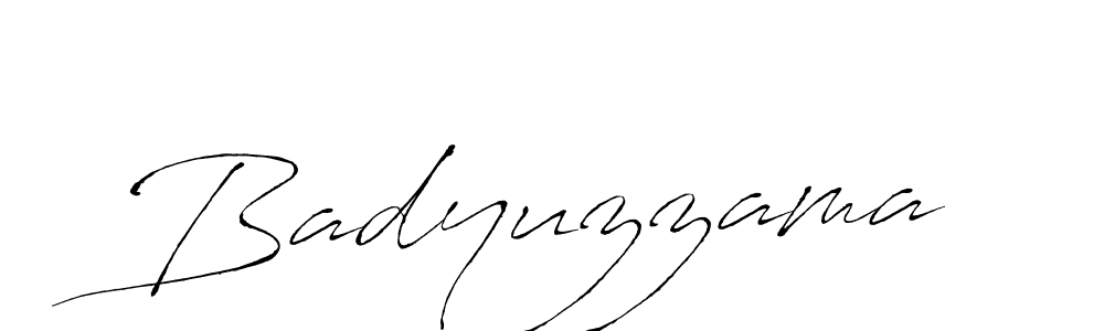 How to make Badyuzzama signature? Antro_Vectra is a professional autograph style. Create handwritten signature for Badyuzzama name. Badyuzzama signature style 6 images and pictures png