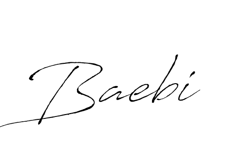 You should practise on your own different ways (Antro_Vectra) to write your name (Baebi) in signature. don't let someone else do it for you. Baebi signature style 6 images and pictures png