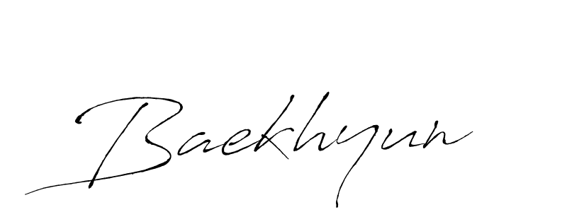 Create a beautiful signature design for name Baekhyun. With this signature (Antro_Vectra) fonts, you can make a handwritten signature for free. Baekhyun signature style 6 images and pictures png