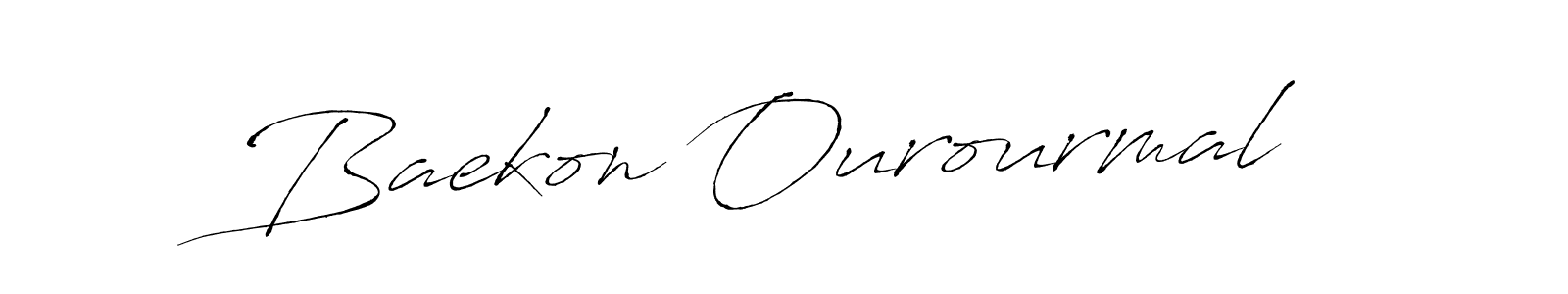 You should practise on your own different ways (Antro_Vectra) to write your name (Baekon Ourourmal) in signature. don't let someone else do it for you. Baekon Ourourmal signature style 6 images and pictures png