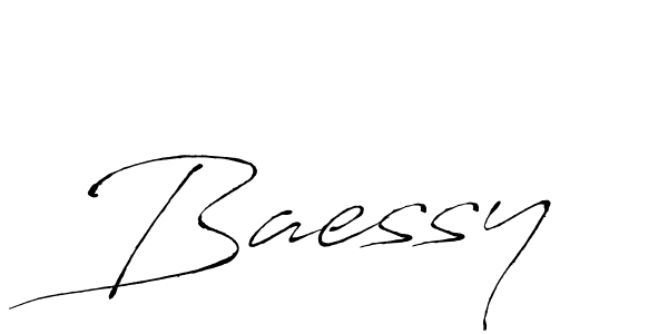 Make a beautiful signature design for name Baessy. With this signature (Antro_Vectra) style, you can create a handwritten signature for free. Baessy signature style 6 images and pictures png