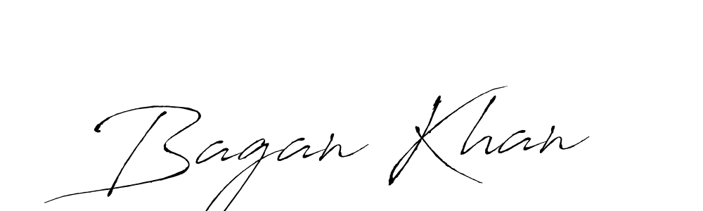 Design your own signature with our free online signature maker. With this signature software, you can create a handwritten (Antro_Vectra) signature for name Bagan Khan. Bagan Khan signature style 6 images and pictures png