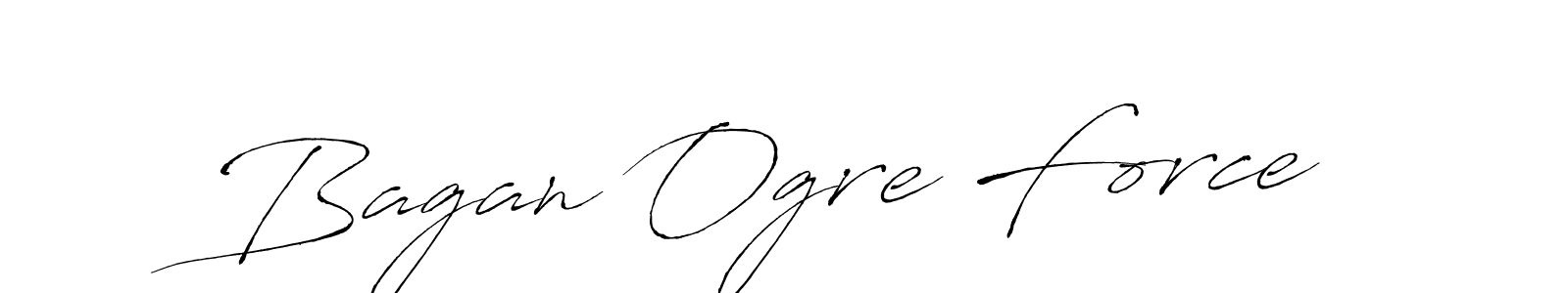 Similarly Antro_Vectra is the best handwritten signature design. Signature creator online .You can use it as an online autograph creator for name Bagan Ogre Force. Bagan Ogre Force signature style 6 images and pictures png