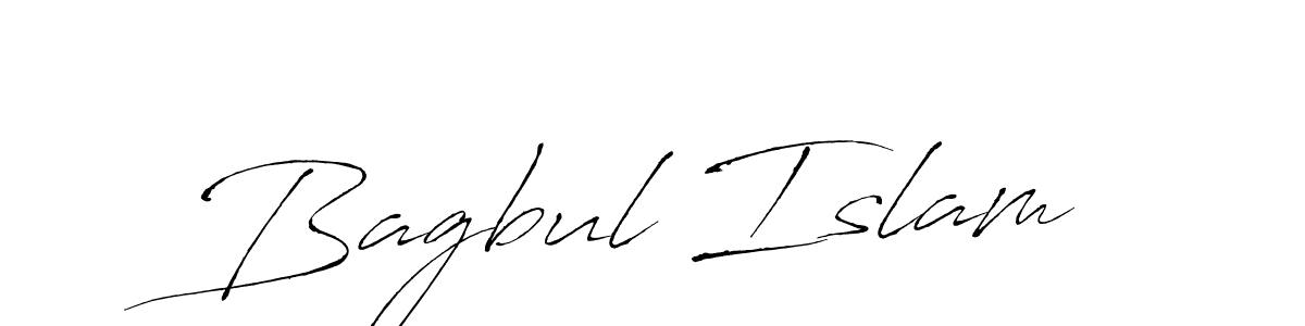Create a beautiful signature design for name Bagbul Islam. With this signature (Antro_Vectra) fonts, you can make a handwritten signature for free. Bagbul Islam signature style 6 images and pictures png
