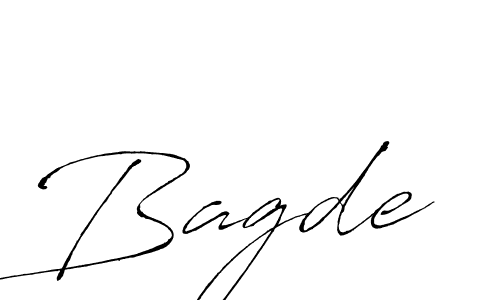 Design your own signature with our free online signature maker. With this signature software, you can create a handwritten (Antro_Vectra) signature for name Bagde. Bagde signature style 6 images and pictures png