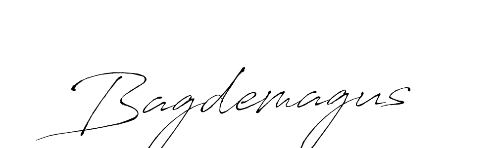 Antro_Vectra is a professional signature style that is perfect for those who want to add a touch of class to their signature. It is also a great choice for those who want to make their signature more unique. Get Bagdemagus name to fancy signature for free. Bagdemagus signature style 6 images and pictures png