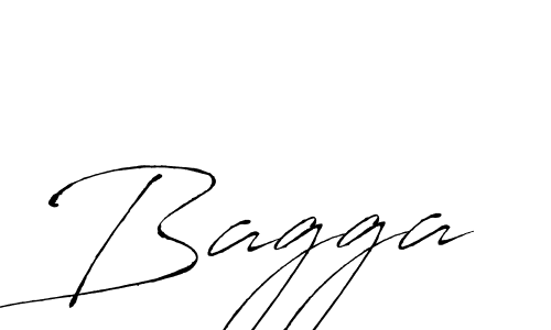 Design your own signature with our free online signature maker. With this signature software, you can create a handwritten (Antro_Vectra) signature for name Bagga. Bagga signature style 6 images and pictures png