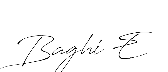 Make a beautiful signature design for name Baghi E. With this signature (Antro_Vectra) style, you can create a handwritten signature for free. Baghi E signature style 6 images and pictures png
