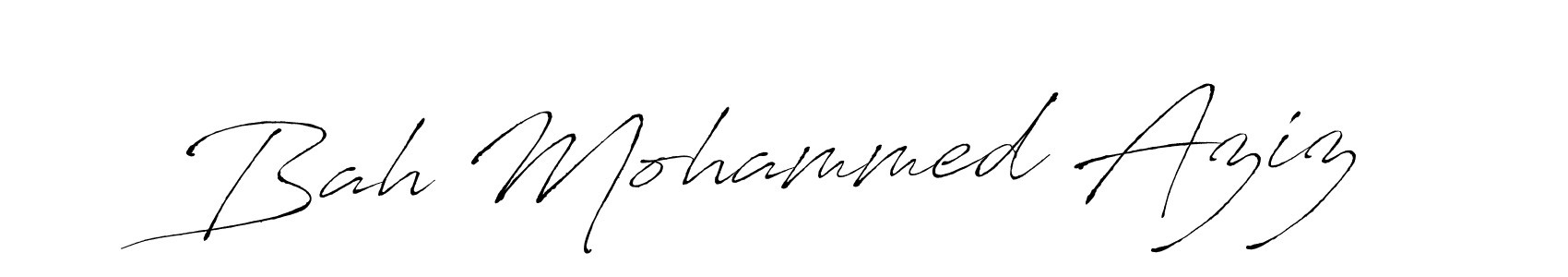 You should practise on your own different ways (Antro_Vectra) to write your name (Bah Mohammed Aziz) in signature. don't let someone else do it for you. Bah Mohammed Aziz signature style 6 images and pictures png