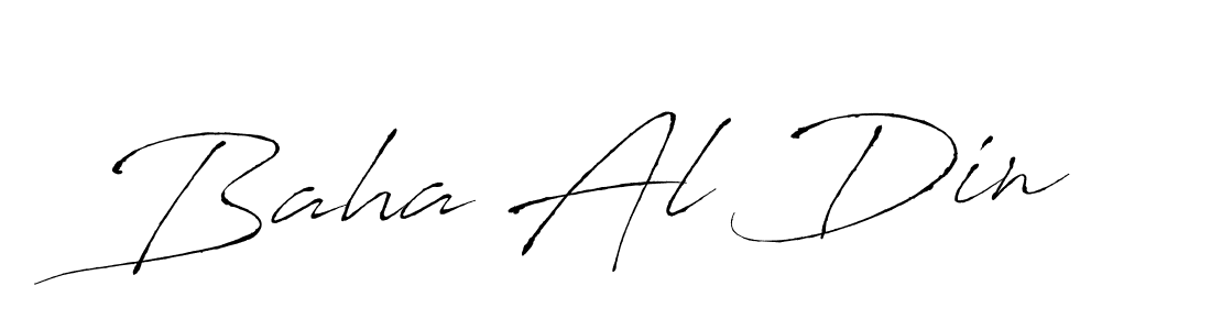 Create a beautiful signature design for name Baha Al Din. With this signature (Antro_Vectra) fonts, you can make a handwritten signature for free. Baha Al Din signature style 6 images and pictures png