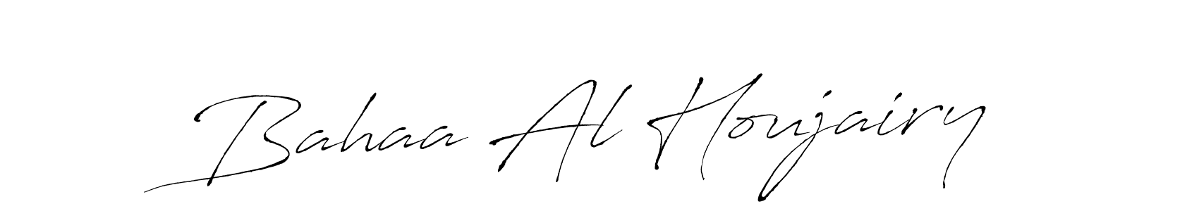 Use a signature maker to create a handwritten signature online. With this signature software, you can design (Antro_Vectra) your own signature for name Bahaa Al Houjairy. Bahaa Al Houjairy signature style 6 images and pictures png