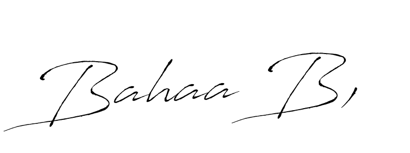 Design your own signature with our free online signature maker. With this signature software, you can create a handwritten (Antro_Vectra) signature for name Bahaa B,. Bahaa B, signature style 6 images and pictures png