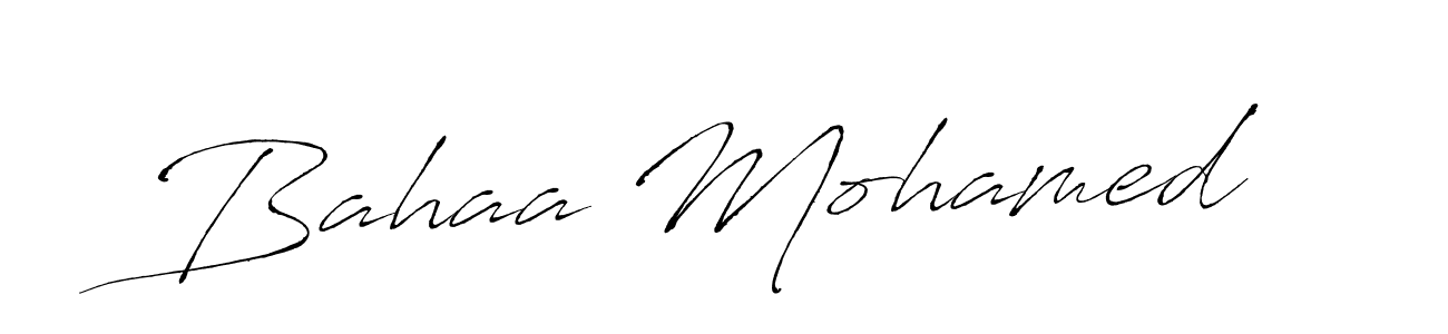 Also we have Bahaa Mohamed name is the best signature style. Create professional handwritten signature collection using Antro_Vectra autograph style. Bahaa Mohamed signature style 6 images and pictures png