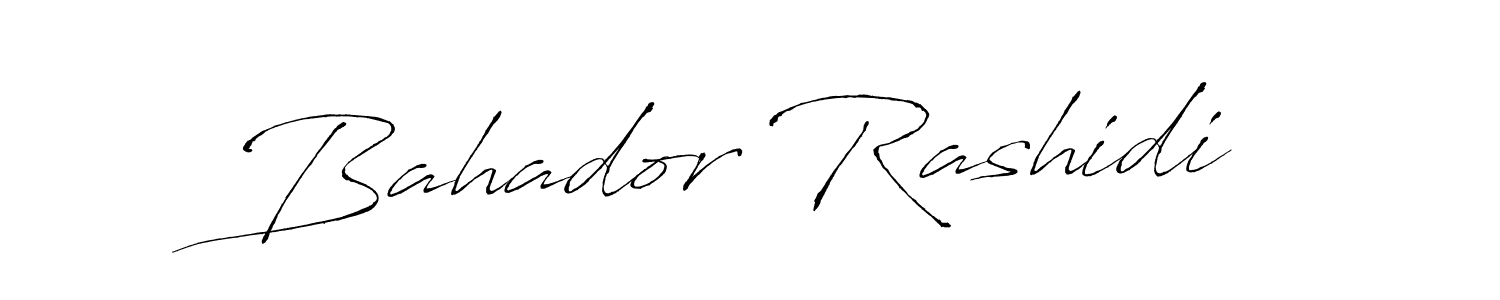 Antro_Vectra is a professional signature style that is perfect for those who want to add a touch of class to their signature. It is also a great choice for those who want to make their signature more unique. Get Bahador Rashidi name to fancy signature for free. Bahador Rashidi signature style 6 images and pictures png