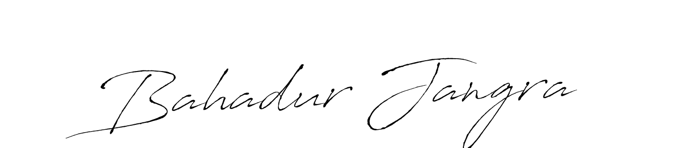 Design your own signature with our free online signature maker. With this signature software, you can create a handwritten (Antro_Vectra) signature for name Bahadur Jangra. Bahadur Jangra signature style 6 images and pictures png