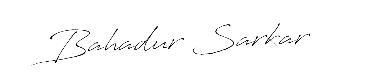 Create a beautiful signature design for name Bahadur Sarkar. With this signature (Antro_Vectra) fonts, you can make a handwritten signature for free. Bahadur Sarkar signature style 6 images and pictures png