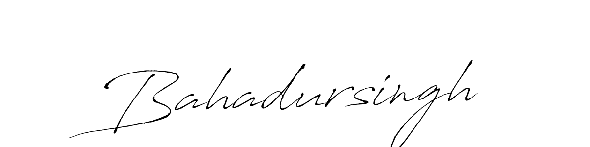 Create a beautiful signature design for name Bahadursingh. With this signature (Antro_Vectra) fonts, you can make a handwritten signature for free. Bahadursingh signature style 6 images and pictures png