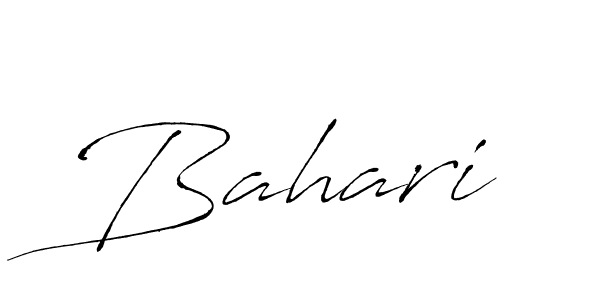 Design your own signature with our free online signature maker. With this signature software, you can create a handwritten (Antro_Vectra) signature for name Bahari. Bahari signature style 6 images and pictures png