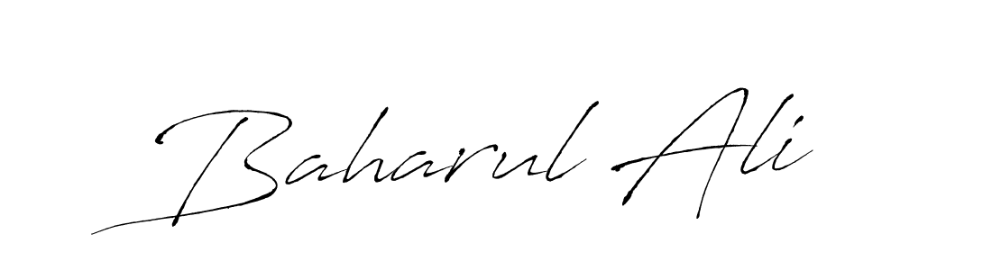 Use a signature maker to create a handwritten signature online. With this signature software, you can design (Antro_Vectra) your own signature for name Baharul Ali. Baharul Ali signature style 6 images and pictures png