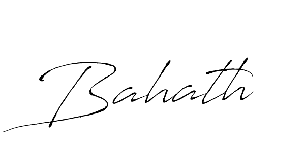 Bahath stylish signature style. Best Handwritten Sign (Antro_Vectra) for my name. Handwritten Signature Collection Ideas for my name Bahath. Bahath signature style 6 images and pictures png