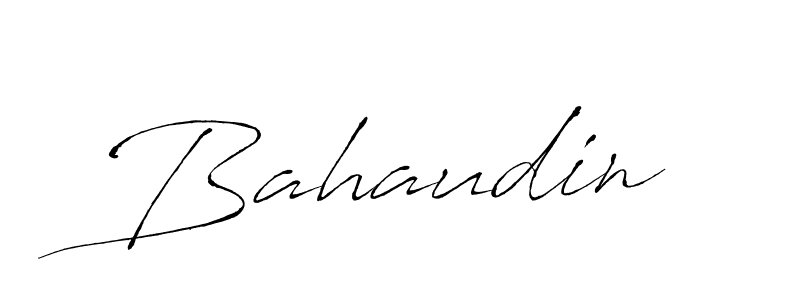 How to make Bahaudin name signature. Use Antro_Vectra style for creating short signs online. This is the latest handwritten sign. Bahaudin signature style 6 images and pictures png