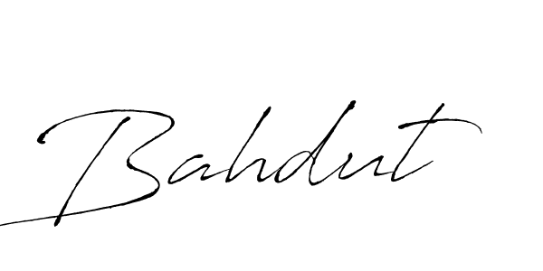 Use a signature maker to create a handwritten signature online. With this signature software, you can design (Antro_Vectra) your own signature for name Bahdut. Bahdut signature style 6 images and pictures png