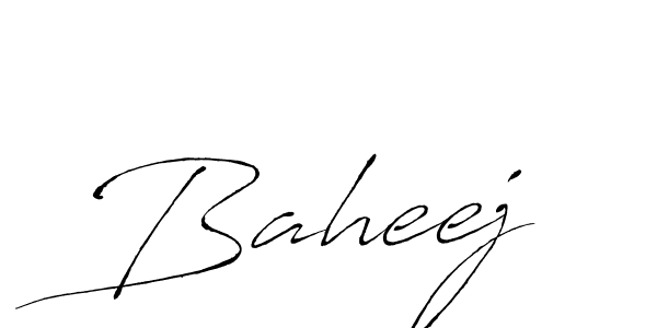 Similarly Antro_Vectra is the best handwritten signature design. Signature creator online .You can use it as an online autograph creator for name Baheej. Baheej signature style 6 images and pictures png