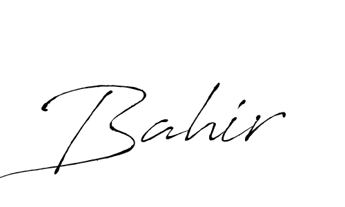 Design your own signature with our free online signature maker. With this signature software, you can create a handwritten (Antro_Vectra) signature for name Bahir. Bahir signature style 6 images and pictures png