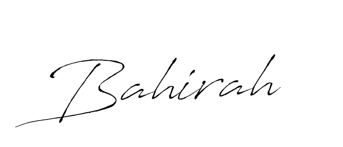 The best way (Antro_Vectra) to make a short signature is to pick only two or three words in your name. The name Bahirah include a total of six letters. For converting this name. Bahirah signature style 6 images and pictures png