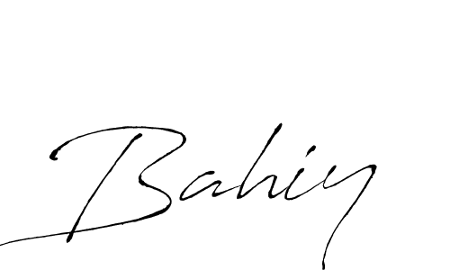 Design your own signature with our free online signature maker. With this signature software, you can create a handwritten (Antro_Vectra) signature for name Bahiy. Bahiy signature style 6 images and pictures png