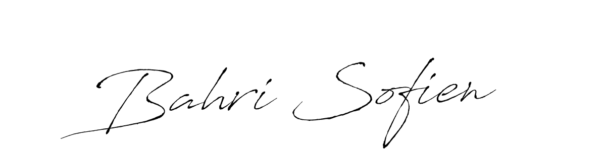 The best way (Antro_Vectra) to make a short signature is to pick only two or three words in your name. The name Bahri Sofien include a total of six letters. For converting this name. Bahri Sofien signature style 6 images and pictures png