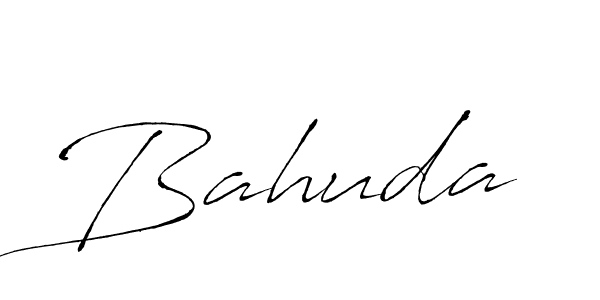 Use a signature maker to create a handwritten signature online. With this signature software, you can design (Antro_Vectra) your own signature for name Bahuda. Bahuda signature style 6 images and pictures png