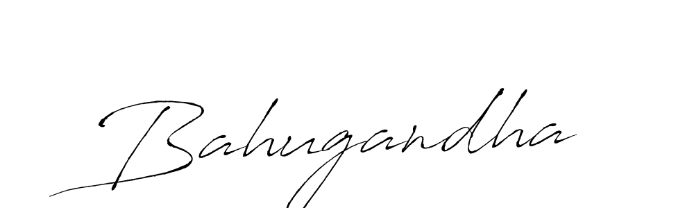 Use a signature maker to create a handwritten signature online. With this signature software, you can design (Antro_Vectra) your own signature for name Bahugandha. Bahugandha signature style 6 images and pictures png