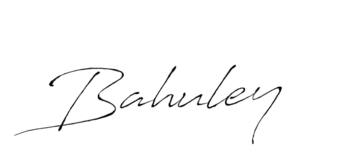 Make a beautiful signature design for name Bahuley. With this signature (Antro_Vectra) style, you can create a handwritten signature for free. Bahuley signature style 6 images and pictures png