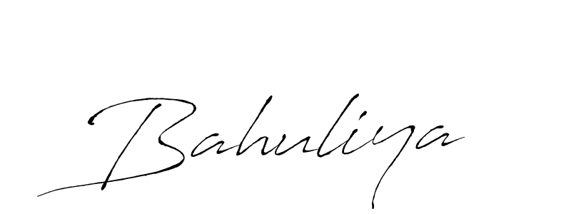 Use a signature maker to create a handwritten signature online. With this signature software, you can design (Antro_Vectra) your own signature for name Bahuliya. Bahuliya signature style 6 images and pictures png