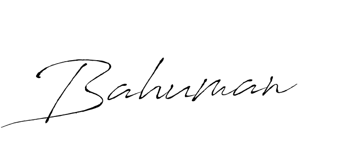 Antro_Vectra is a professional signature style that is perfect for those who want to add a touch of class to their signature. It is also a great choice for those who want to make their signature more unique. Get Bahuman name to fancy signature for free. Bahuman signature style 6 images and pictures png