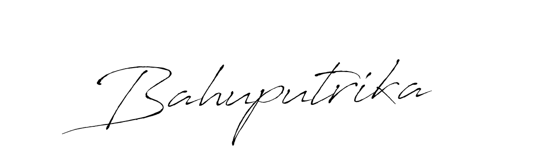 You should practise on your own different ways (Antro_Vectra) to write your name (Bahuputrika) in signature. don't let someone else do it for you. Bahuputrika signature style 6 images and pictures png