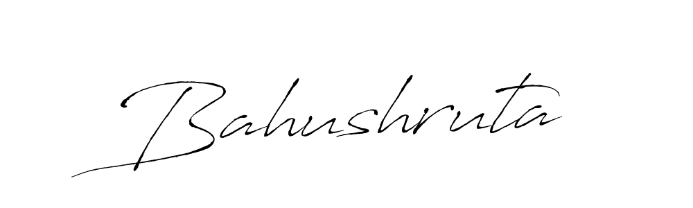 Create a beautiful signature design for name Bahushruta. With this signature (Antro_Vectra) fonts, you can make a handwritten signature for free. Bahushruta signature style 6 images and pictures png