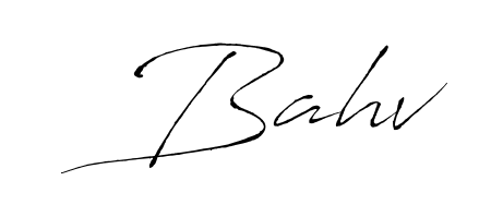 The Antro_Vectra handwriting style adds charm and authenticity to name Bahv. A wonderful choice for personal thank-you notes. Bahv signature style 6 images and pictures png