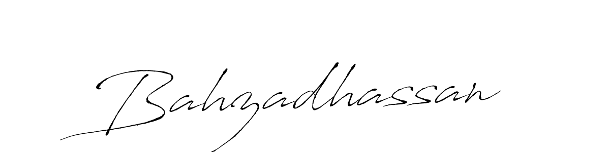 The best way (Antro_Vectra) to make a short signature is to pick only two or three words in your name. The name Bahzadhassan include a total of six letters. For converting this name. Bahzadhassan signature style 6 images and pictures png