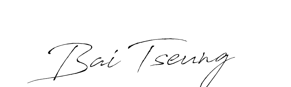 How to make Bai Tseung signature? Antro_Vectra is a professional autograph style. Create handwritten signature for Bai Tseung name. Bai Tseung signature style 6 images and pictures png